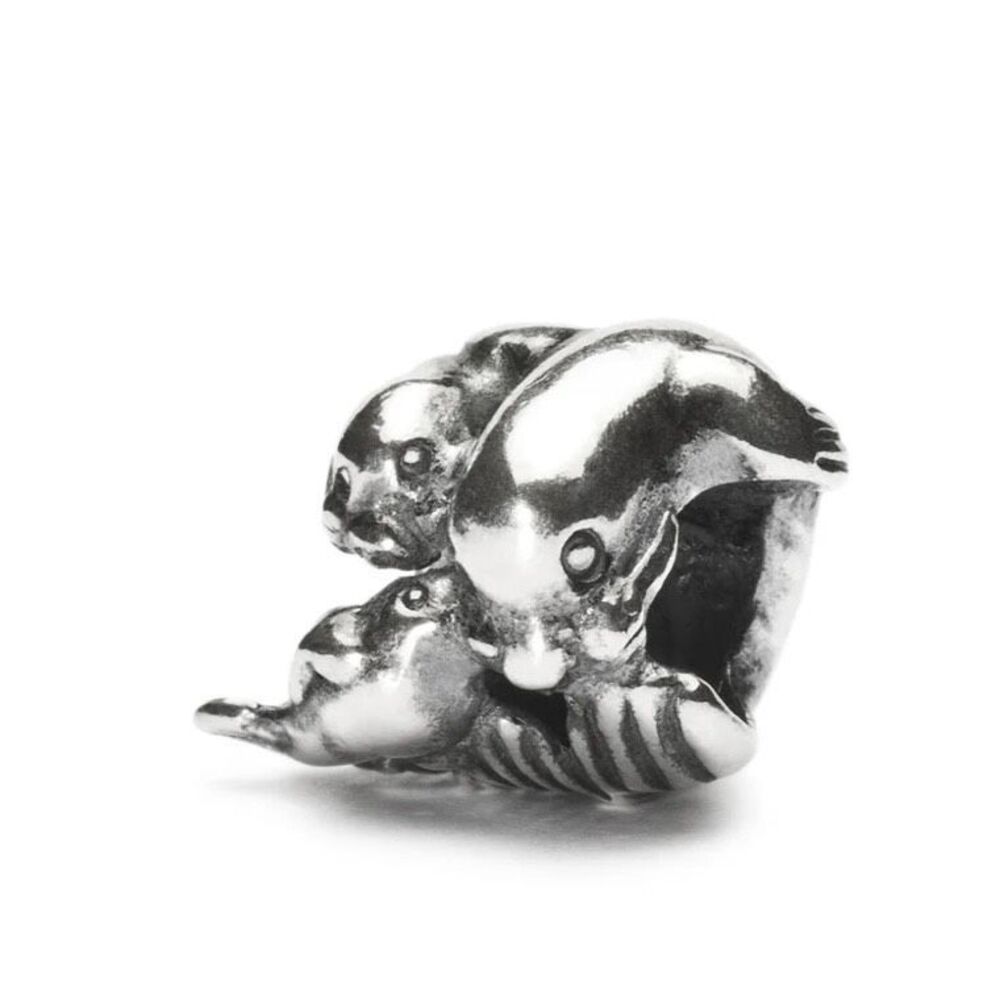 TROLLBEADS Seal Family Silver Bead LAA 925S Mom Seal w her Pups NEW (See Detail) - Picture 9 of 9
